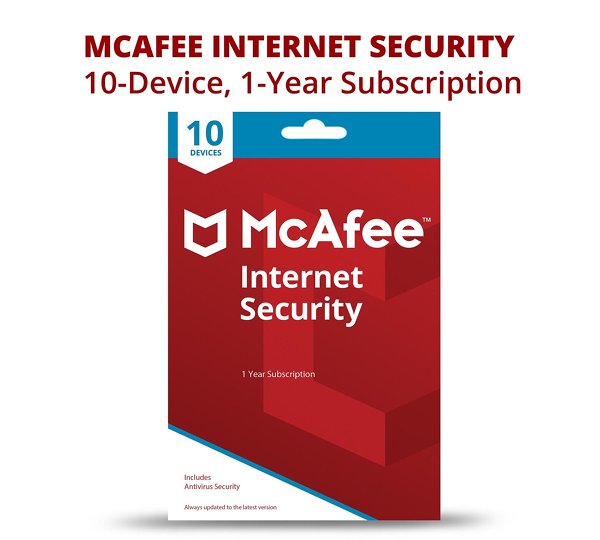 McAfee Internet Security | 1 year | 10 devices | ESD